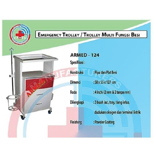 LOKAL - Trolley Emergency Rumah Sakit ABS / Trolley Rumah Sakit 3 LOKAL - Trolley Emergency Rumah Sakit ABS / Trolley Rumah Sakit - Image 3
