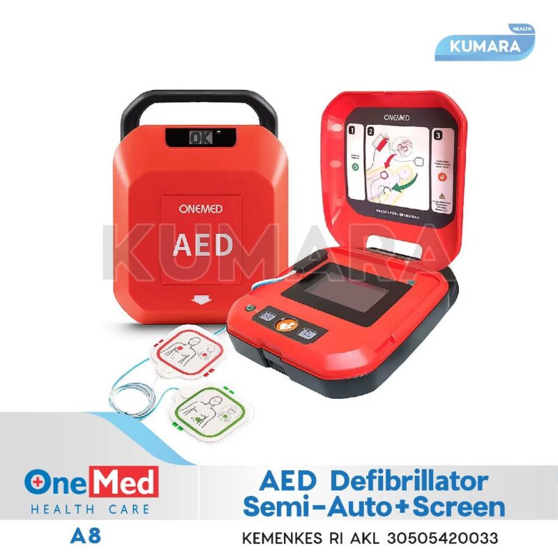 ONEMED - AED Defibrillator OneHeart A8 Semi Auto With Screen 1 ginee 20260105172342167 7970587714