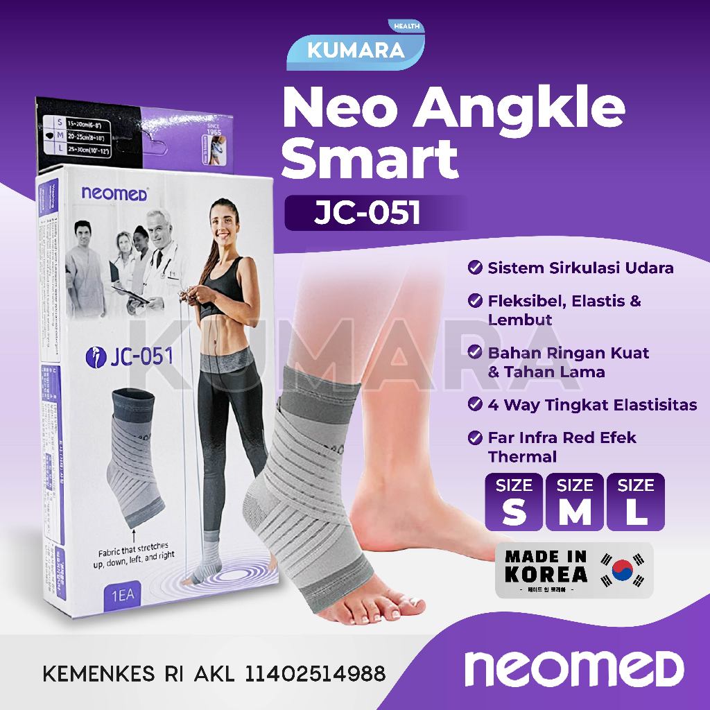 NEOMED - Ankle Smart Body Support JC-051 / Pelindung Pergelangan Kaki 1 NEOMED - Ankle Smart Body Support JC-051 / Pelindung Pergelangan Kaki