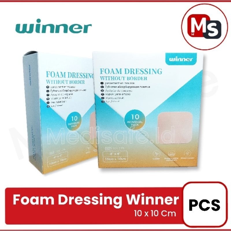 WINNER - Foam Dressing Without Border / Pembalut Luka Basah Foam - PCS 2 WINNER - Foam Dressing Without Border / Pembalut Luka Basah Foam - PCS - Image 2