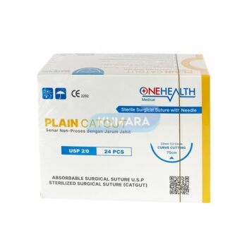 ONEHEALTH - Catgut Plain + Jarum / Benang Jahit Plain Box isi 24's 6 ginee 20260106105436145 7284643607