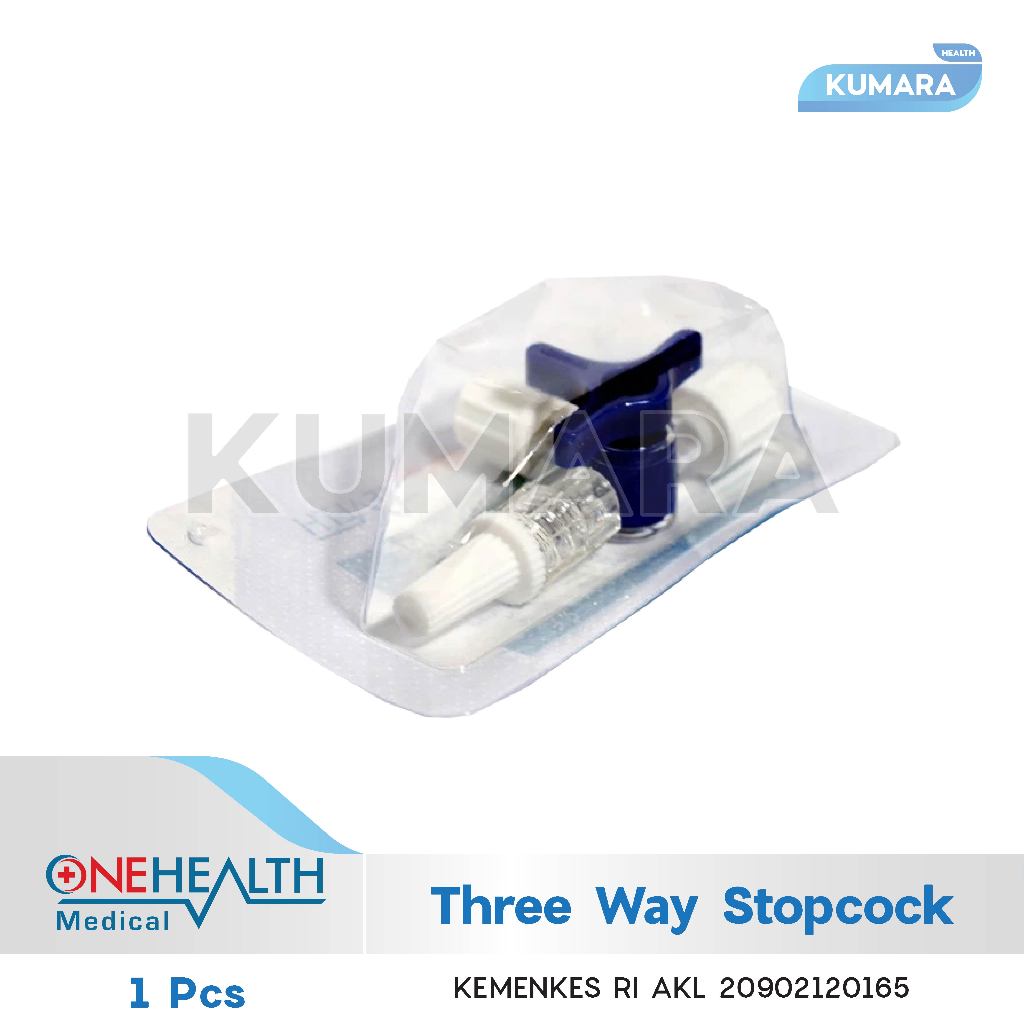 ONEHEALTH - Three Way Stopcock / Konektor Infus 3 Arah Pcs 1 ONEHEALTH - Three Way Stopcock / Konektor Infus 3 Arah Pcs