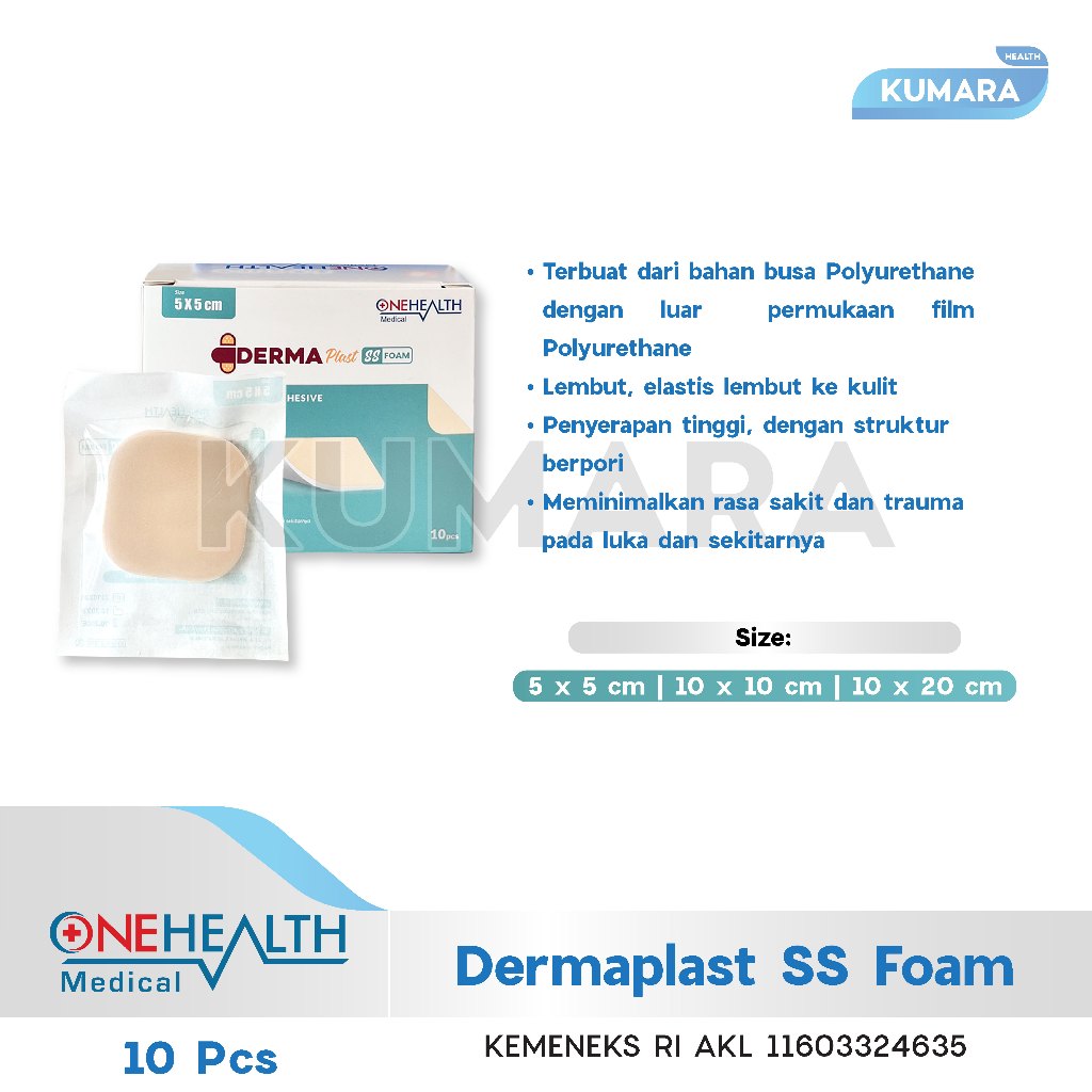 ONEHEALTH - Dermaplast SS Foam Dressing / Foam Pad Busa Silicon BOX 2 ONEHEALTH - Dermaplast SS Foam Dressing / Foam Pad Busa Silicon BOX - Image 2