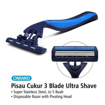 ONEMED - Pisau Cukur Ultra Shave 3 Blade / Pisau Cukur 5 ginee 20260106115720531 6525894671