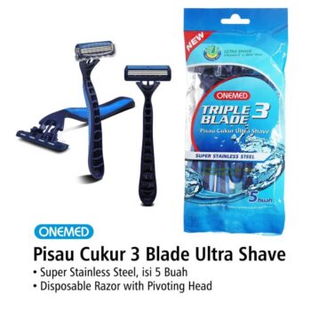 ONEMED - Pisau Cukur Ultra Shave 3 Blade / Pisau Cukur 6 ginee 20260106115720652 7269384049