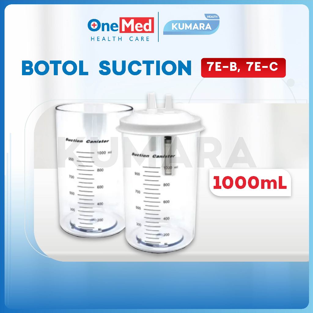 ONEMED - Botol Suction Pump Portable 7E / Suction Pump 7E-B 7E-C 1 ONEMED - Botol Suction Pump Portable 7E / Suction Pump 7E-B 7E-C