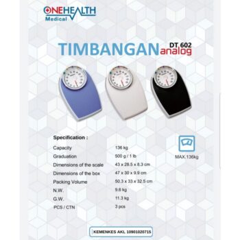 ONEHEALTH - Timbangan Badan Manual DT602 / Timbangan Analog Oval 4 ginee 20260106120200512 2323235475