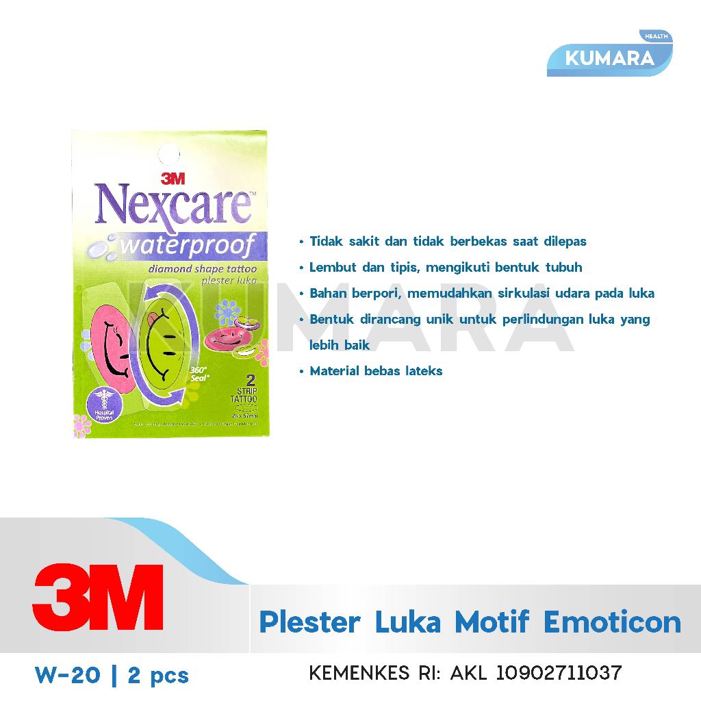 3M - Bandage Tatto Cool W-20 / Sticker Plester Luka Anti Air 2 3M - Bandage Tatto Cool W-20 / Sticker Plester Luka Anti Air - Image 2