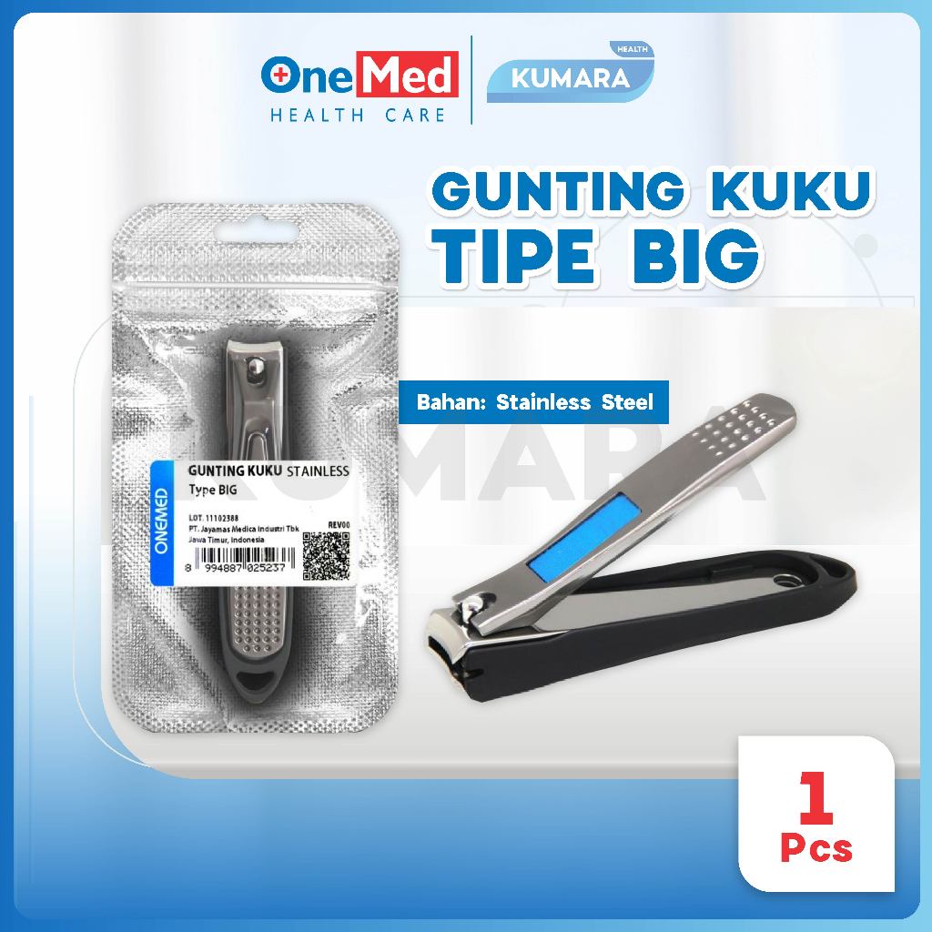 ONEMED - Gunting Kuku Stainless Steel BIG Pcs 1 ONEMED - Gunting Kuku Stainless Steel BIG Pcs