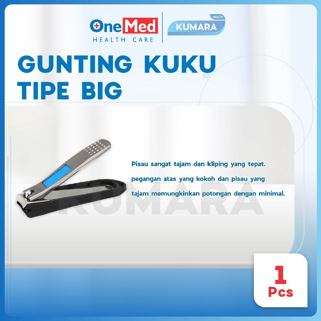 ONEMED - Gunting Kuku Stainless Steel BIG Pcs 2 ONEMED - Gunting Kuku Stainless Steel BIG Pcs - Image 2