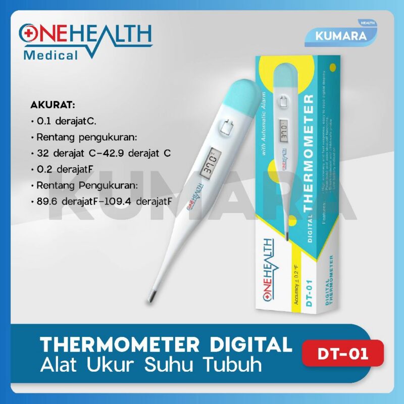 ONEHEALTH - Thermometer Digital DT-01/ Alat Ukur Suhu Tubuh With Timer 1 ginee 20260106123510410 9550725696