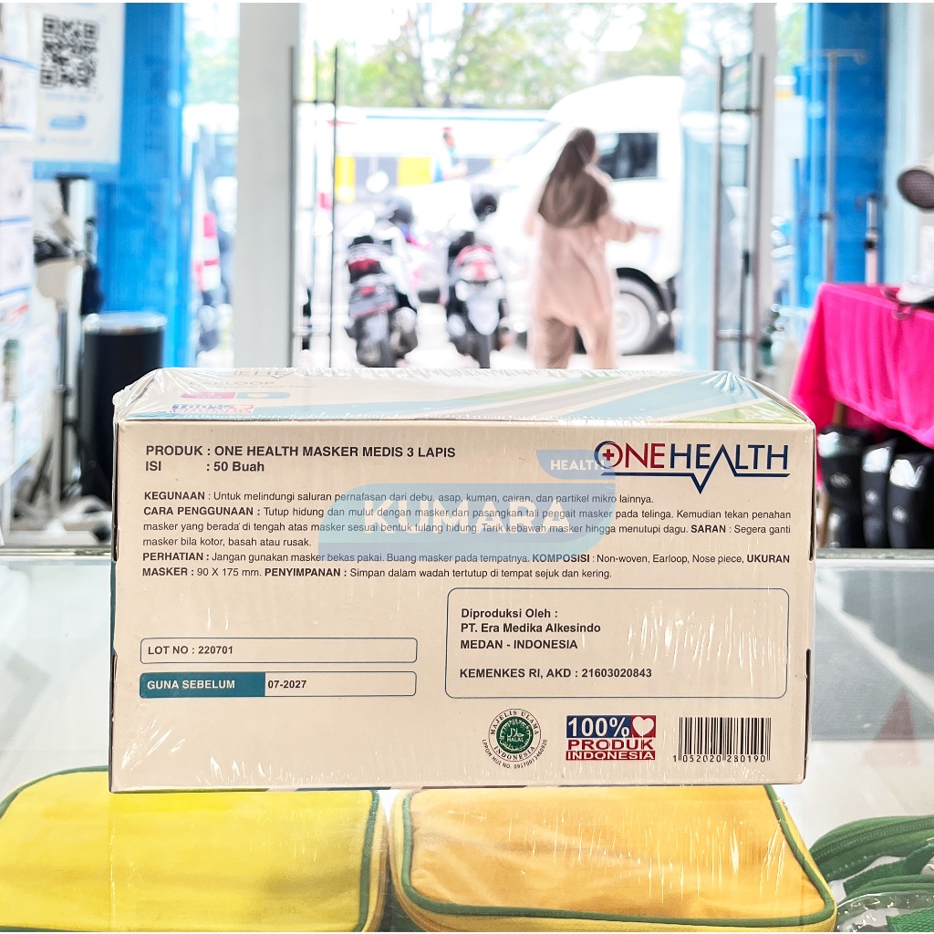 ONEHEALTH - Masker Surgical Medis 3 ply / Masker Earloop Box 50's 5 ONEHEALTH - Masker Surgical Medis 3 ply / Masker Earloop Box 50's - Image 5