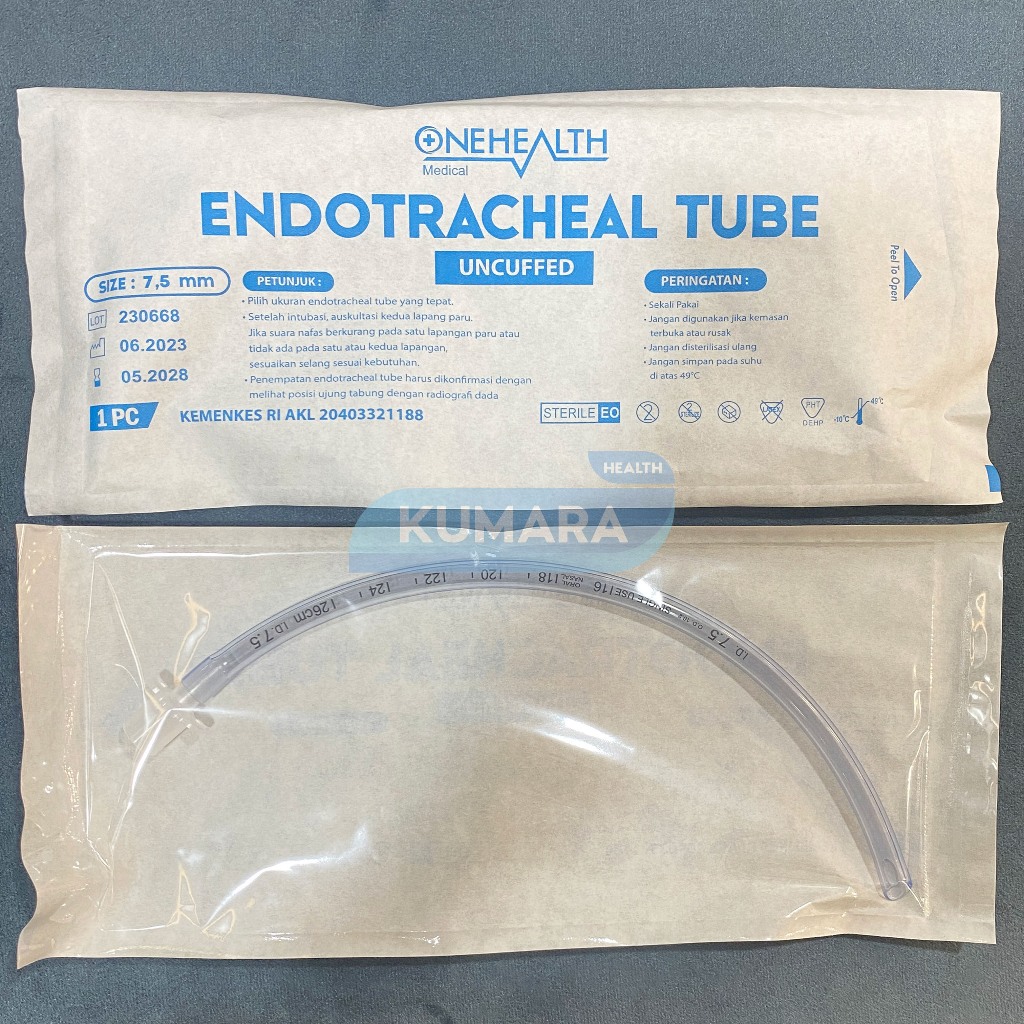 ONEHEALTH - Endotracheal Tube ETT Uncuff / Tabung Endotracheal tanpa Cuff 4 ONEHEALTH - Endotracheal Tube ETT Uncuff / Tabung Endotracheal tanpa Cuff - Image 4