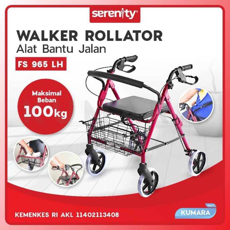 SERENITY - Rollator FS 965 LH / Alat Bantu Jalan Dengan Roda 1 ginee 20260106123933755 1702638578