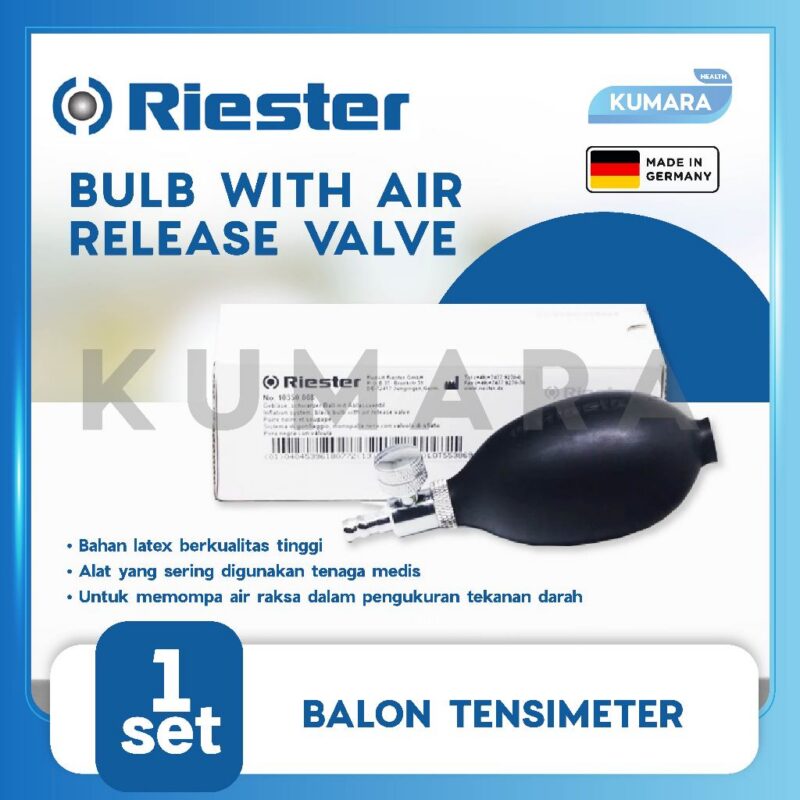 RIESTER - Bulb With Air Release Valve / Balon Tensi dengan valve 1 ginee 20260106161048439 0175691053