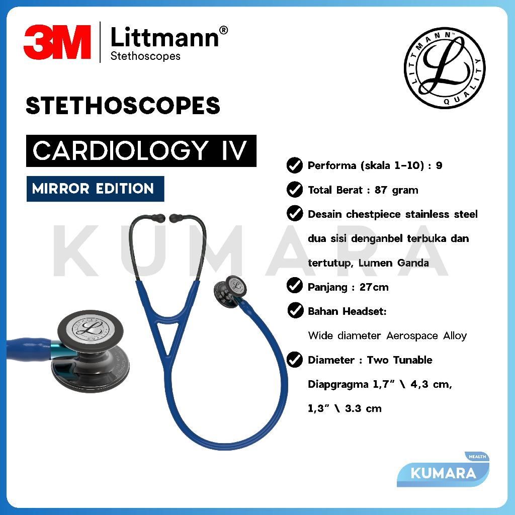 3M - Littmann Cardiology IV Stethoscope Dewasa High Polish Rainbow Black Edition / Stethoscope Littmann 2 3M - Littmann Cardiology IV Stethoscope Dewasa High Polish Rainbow Black Edition / Stethoscope Littmann - Image 2