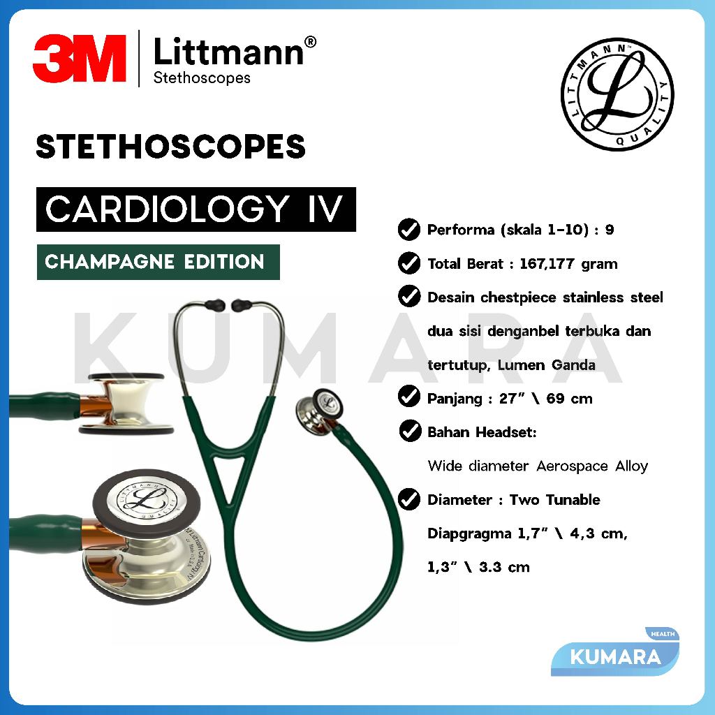 3M - Littmann Cardiology IV Stethoscope Dewasa Champagne Champagne Edition / Stethoscope Littmann 2 3M - Littmann Cardiology IV Stethoscope Dewasa Champagne Champagne Edition / Stethoscope Littmann - Image 2