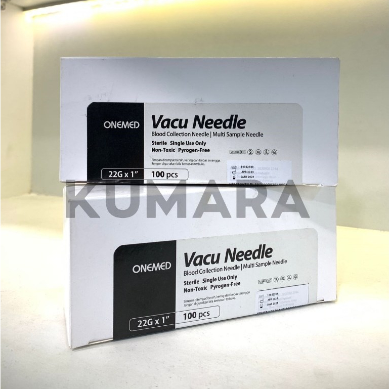 ONEMED - Vacu Needle Hitam / Needle Vacutainer Box isi 100's 2 ONEMED - Vacu Needle Hitam / Needle Vacutainer Box isi 100's - Image 2