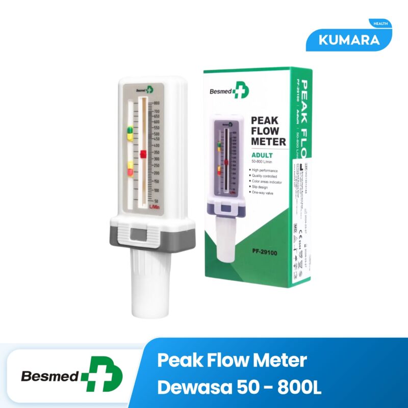 BESMED - Peak Flow Meter Dewasa 50-800L | Alat Pemantau Pernapasan Asma | KUMARA 1 424