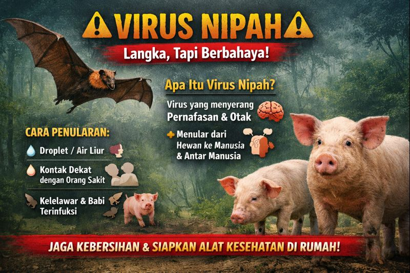 ⚠️ Kenalan Sama Virus Nipah: Virus Langka Tapi Bahaya 2 image 1