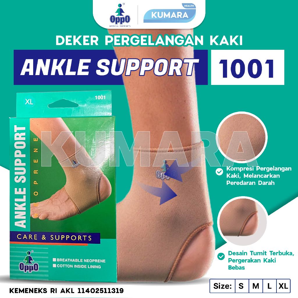 OPPO – Ankle Support 1001 / Deker Pergelangan Kaki