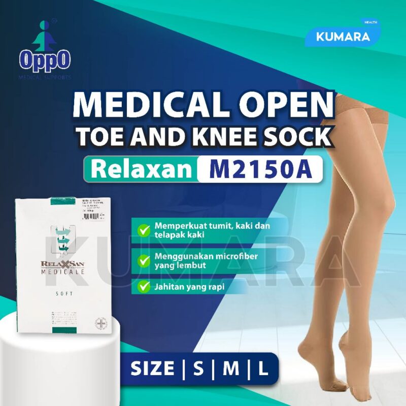 OPPO - Medical Open Toe Ad Knee Sock - Relaxan M2150A 1 ginee 20260523142508226 3174262335