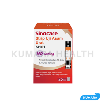 SINOCARE - Strip Uji Gula Kolesterol Asam Urat No Coding M101 4 9
