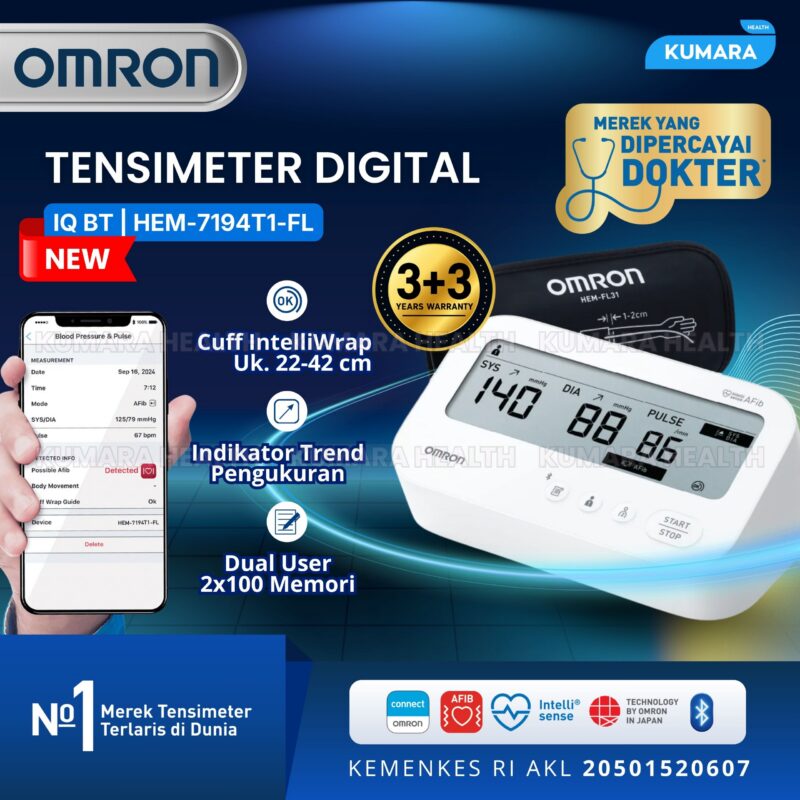 OMRON - Tensimeter Digital IQ BT HEM 7194T1-FL | Deteksi AFIB + Bluetooth Connect 1 WhatsApp Image 2026 07 29 at 13.43.29