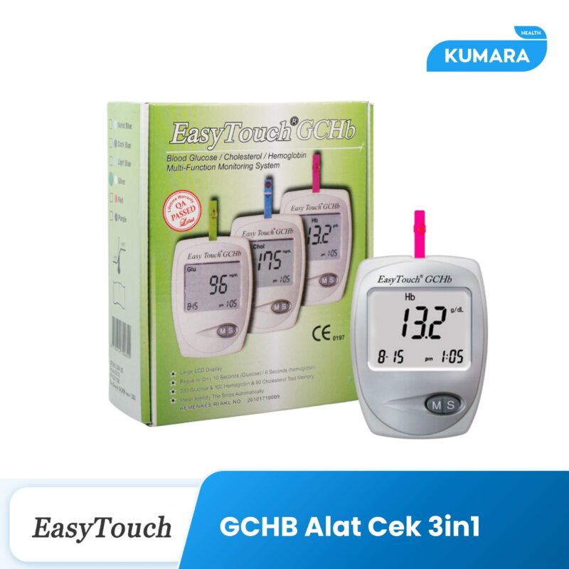 EASY TOUCH - GCHB Alat Cek 3in1 | Gula Darah, Kolesterol, Hemoglobin 1 355 GCHB