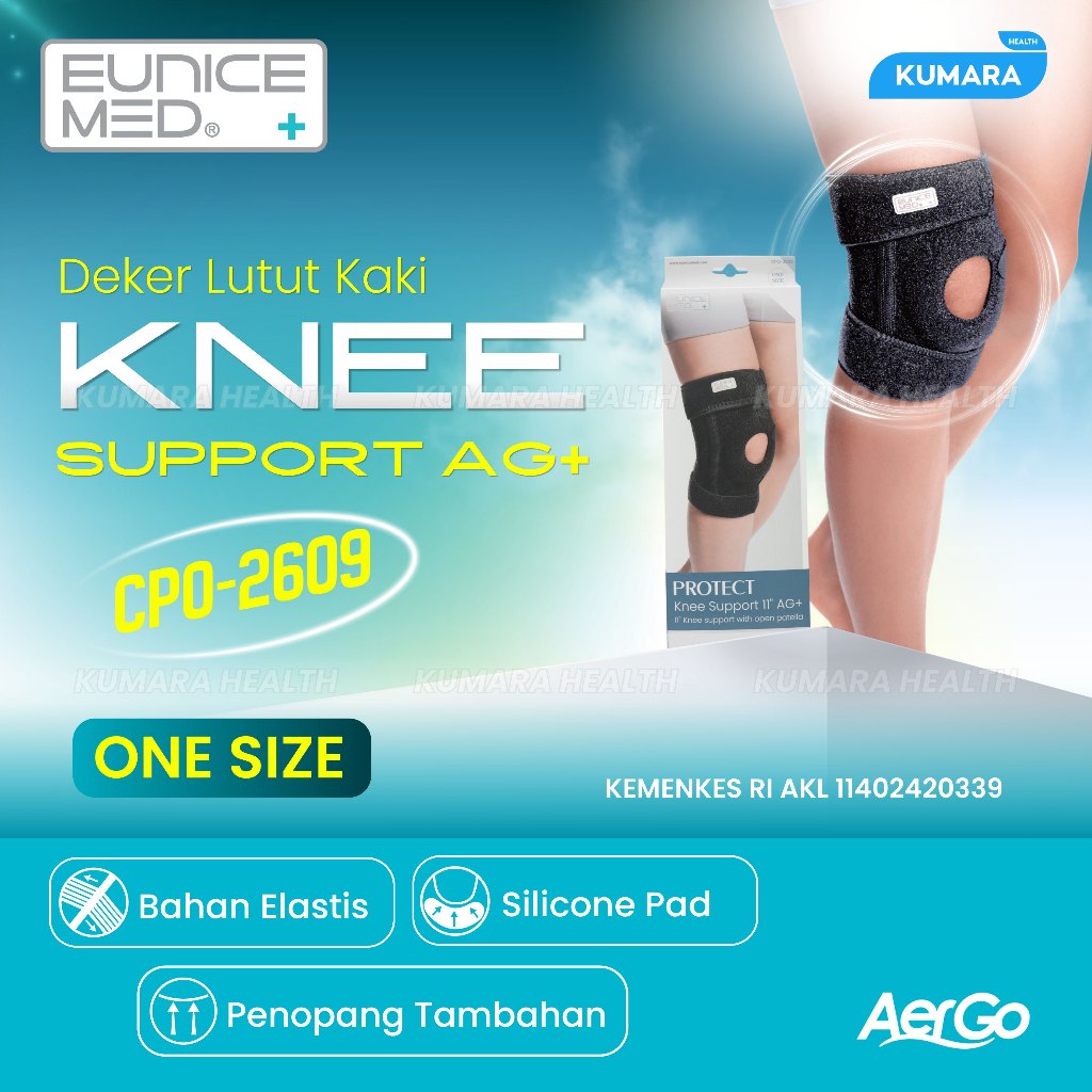 EUNICEMED – Knee Support 11″ AG+ CPO-2609 | KUMARA
