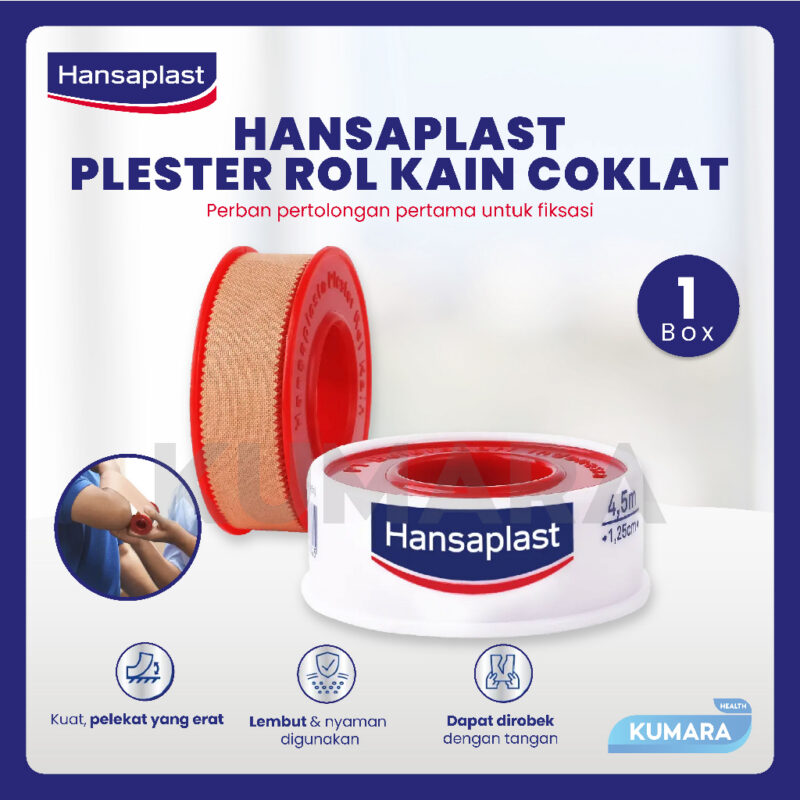 HANSAPLAST - Plester Rol Kain 1.25cm x 5m | Box Isi 10 Rol | KUMARA 1 ginee 20260822110108575 2121526327