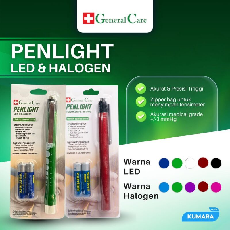 GENERAL CARE - Penlight Senter Pena Medis Dokter Halogen & LED | KUMARA 1 ginee 20260822154620842 0417020347