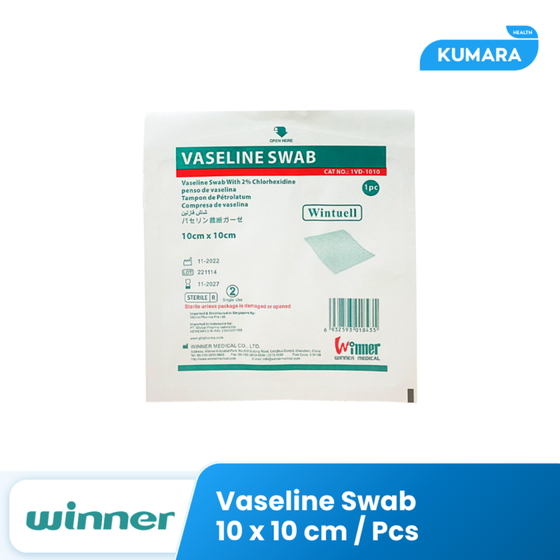 WINNER - Vaseline Swab 10x10cm PCS 1 322 Vanseline swab